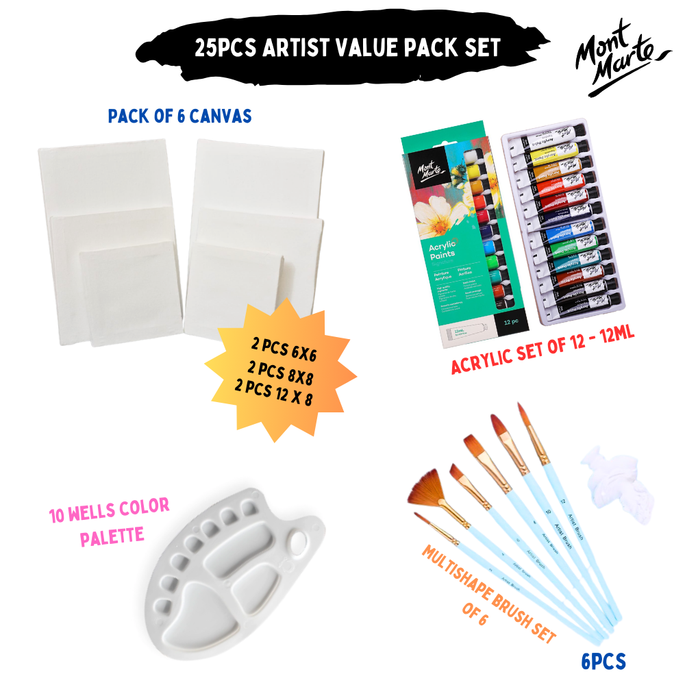 25 Pcs/Set Value Pack For Artist - Monte Marte Edition