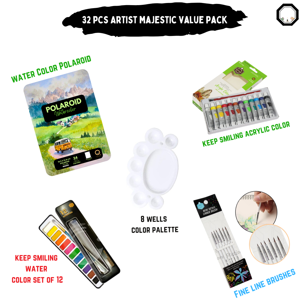 32 Pcs Artist majestic Value pack - Painter's Edition