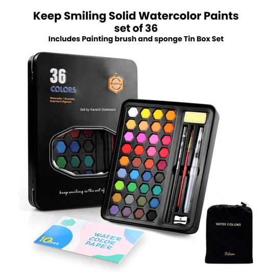 Keep Smiling Solid Watercolor set of 36- Artist's Edition Complete Box