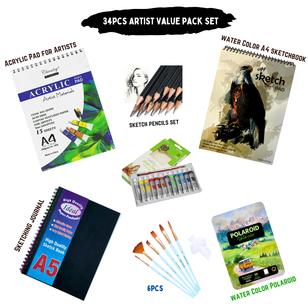 34pcs Ultimate Artist's Value pack - Dreamer's Edition