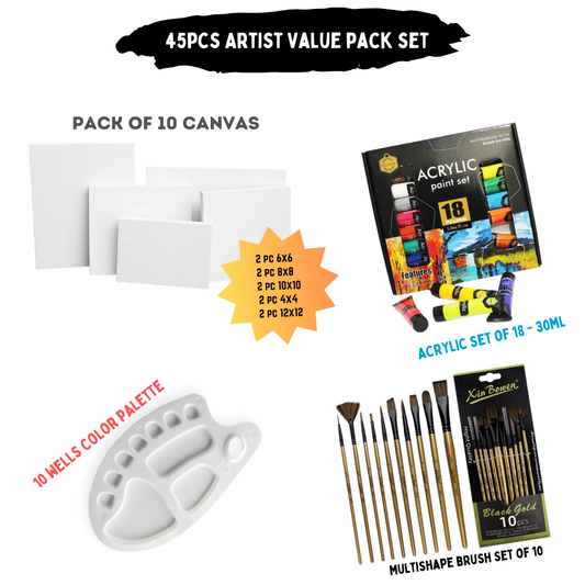 39 Pcs/Set Value Pack For Artist - Gold Edition