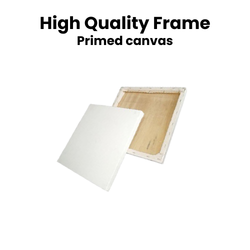 Pack of 6 Primed Canvas Board for painting - 10 x 10 inches