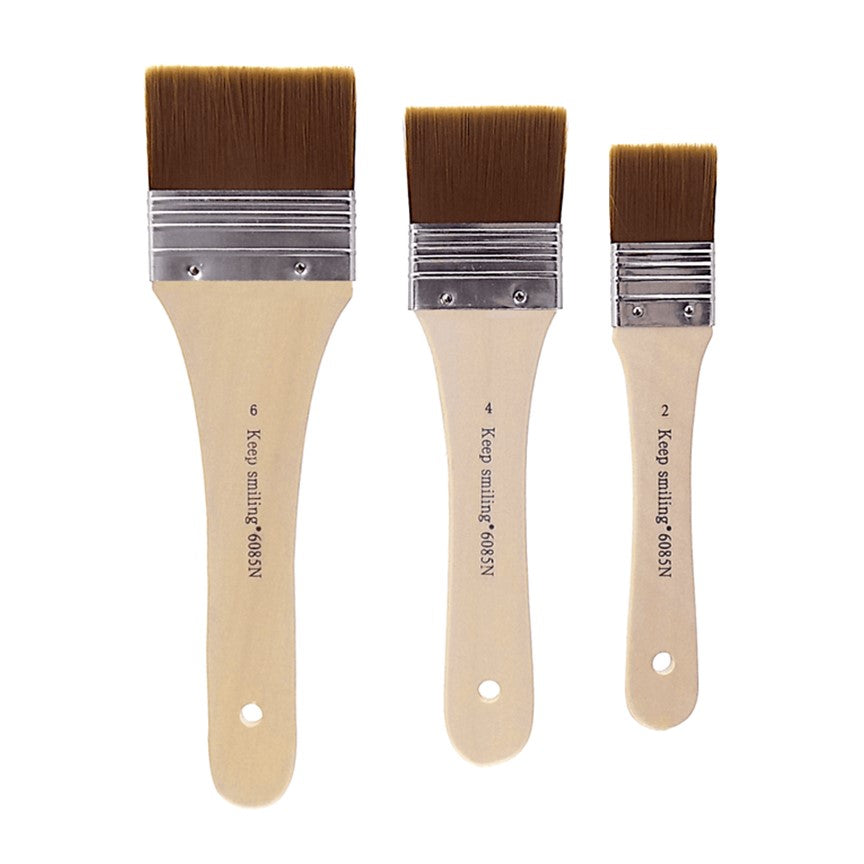 Keep smiling Gesso brushes set of 3 - Special Edition