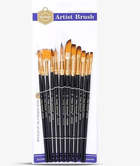 Multishape Paint brush set of 12
