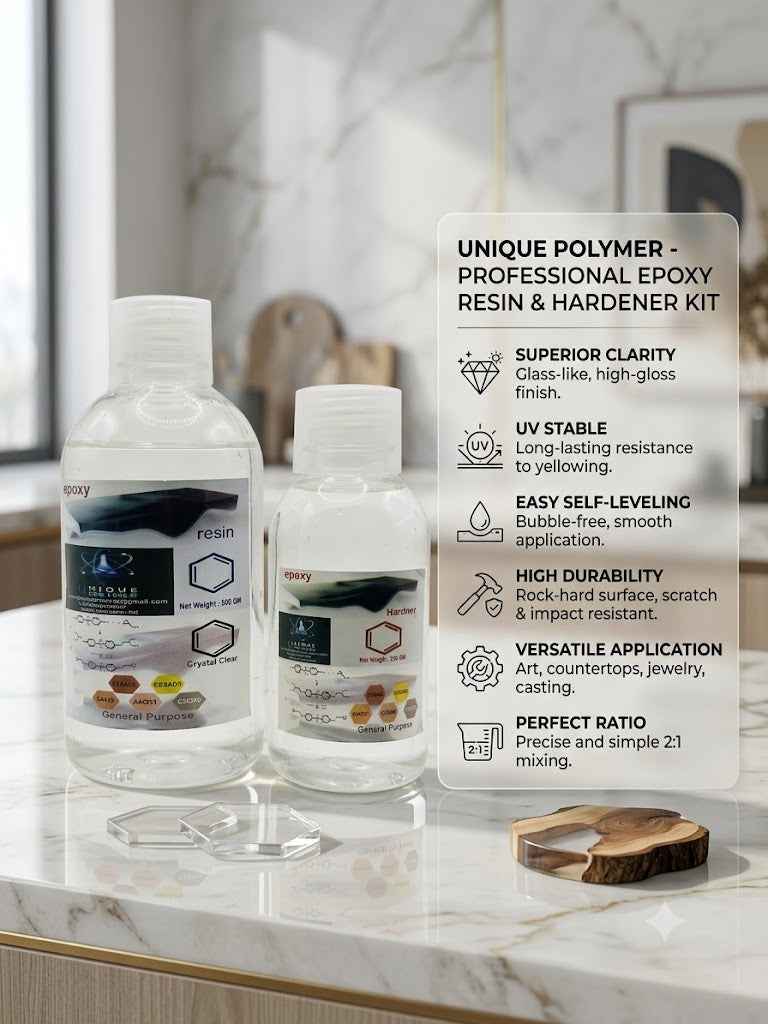 Polymer Resin and Hardener Kit 750g 2:1 - Professional Edition