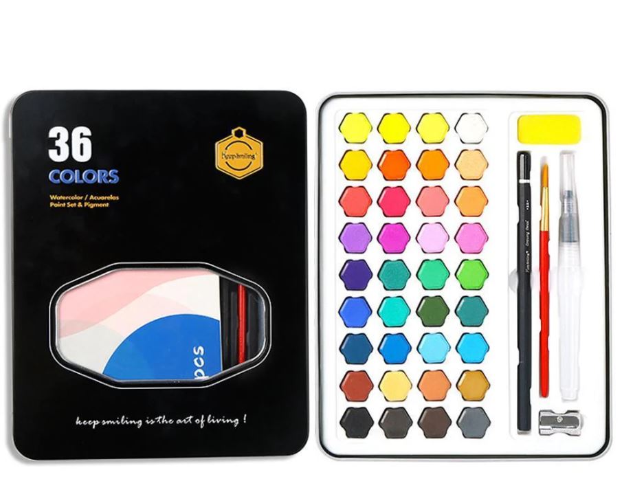 Keep Smiling Solid Watercolor set of 36- Artist's Edition Complete Box